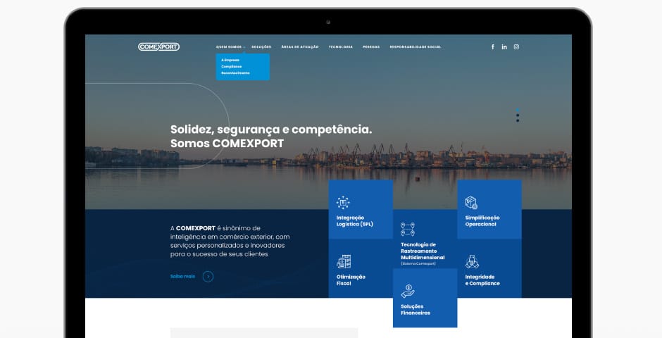 Site Responsivo da Comexport