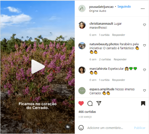Instagram da Pousada Trijunção - Blog sobre hotéis