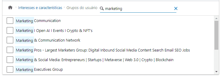 Grupos - LInkedin