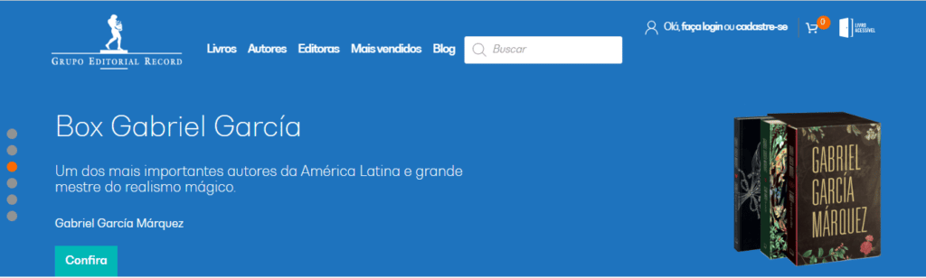 Site Responsivo da Editora Record