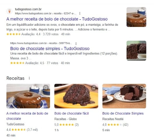 Resultado de busca no Google Desktop